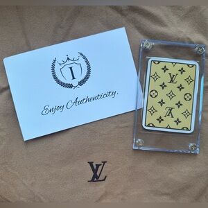 Louis Vuitton Playing Card in Plastic Case